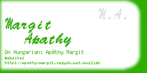 margit apathy business card
